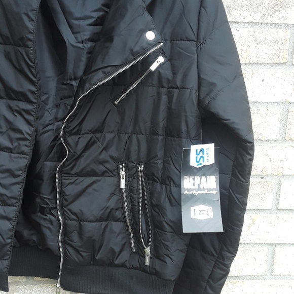 NWT. SIZE M. REPAIR men's hooded puffer jacket. - Picture 6 of 8